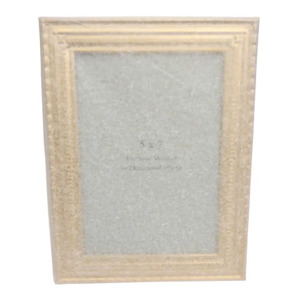 Vintage Gold Toned Polished Photo Frame for 5x7